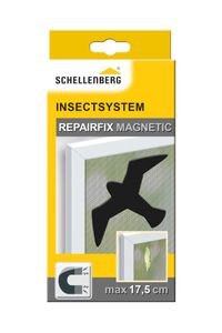 Schellenberg Magnet Reparatur-Set für Fliegengitter, 98 x 175 mm, schwarz, 50777