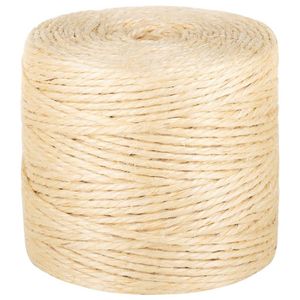 vidaXL Seil 100% Sisal 4 mm 50 m