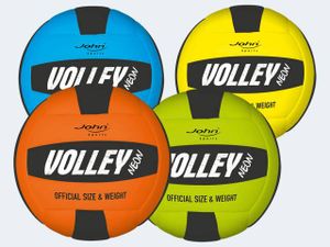 John Volleyball 20cm Neon Soft Grip 5f sort