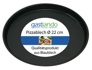 Pizzablech aus Blaublech rund Ø 22 cm