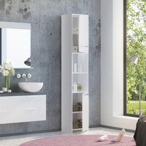 Livinity® Badschrank Kiko, 30 x 190 cm, Weiß