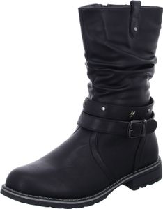 girlZ onlY Mädchen-Schaftstiefel gefüttert Schwarz, Farbe:schwarz, EU Größe:34