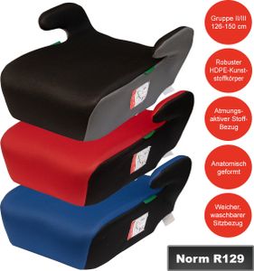 UNITED KIDS Autositzerhöhung Vito – iSize Norm R129 Autositz für Kinder von 126-150 cm, Farbe:Kingsilver UNITED KIDS Autositzerhöhung Vito – iSize Norm R129 Autositz für Kinder von 126-150 cm, Farbe:Kingsilver