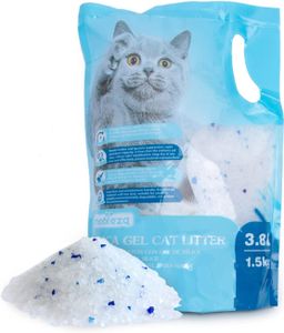 Nobleza Silikat Kristalle Katzenstreu 3.8L - Hochwertige, Staub- und klumpenfreie Katzenstreu mit überlegener Geruchskontrolle