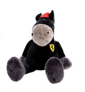 NICI 26296 - Plüschfigur - Pferd Ferrari Edition (schwarz, 80cm) Kuscheltier Stofftier Plüschfigur