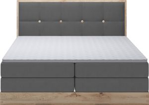 DomoHome posteľ s pružinovým boxom Spálňová posteľ Ideálna pre vašu spálňu Luxusná čalúnená posteľ, rozmery: 180x200x60cm, model: Elli, farba: grafit DomoHome posteľ s pružinovým boxom Spálňová posteľ Ideálna pre vašu spálňu Luxusná čalúnená posteľ, rozmery: 180x200x60cm, model: Elli, farba: grafit