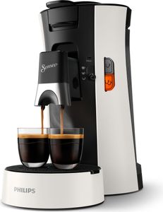 Philips Senseo® Select Kaffee Pad Maschine, 3 Kaffeespezialitäten, Kaffeestärkewahl Plus, Crema Plus, weiß (CSA230/00)