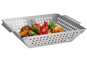 GEFU 894-16 Grillschale BBQ groß ER 33x28x7,5cm, silber