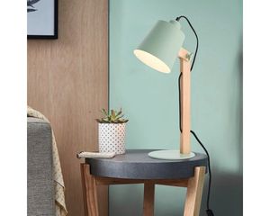 BRILLIANT Lampe Swivel Tischleuchte grün matt | 1x A60, E27, 30W, geeignet für Normallampen (nicht enthalten) | Mit Schnurzwischenschalter