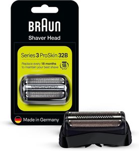 Braun Elektrorasierer Ersatzscherteil 32b kompatibel mit Series 3 Elektrorasierern