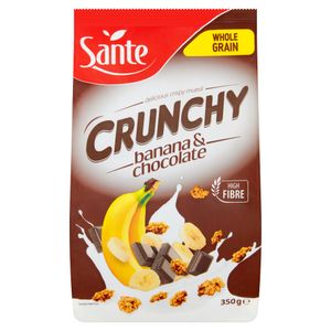 Sante Crunchy Płatki Bananowe z Czekoladą 350 G