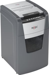 Rexel Optimum AutoFeed+ 150M Aktenvernichter mit Partikelschnitt P-5, 2 x 15 mm, bis 150 Blatt, schwarz