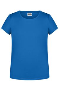 T-Shirt für Mädchen in klassischer Form cobalt, Gr. XL