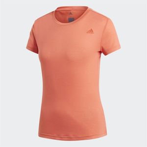 adidas Damen Fitness Sport T-Shirt Performance FreeLift Prime Tee scarlet, Größe:S