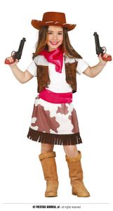 Cowgirl Kostüm Stella für Kinder, Größe:7- 9 Jahre