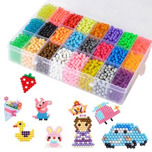 5200 perlen 24 Farben Kinder Bastelperlen Kinder Bastelset Starter Set Wasserperlen Komplettes (24 Colors Complete Pack)