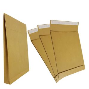 100 Faltentaschen DIN B4 Braun 250 x 353 x 40 mm