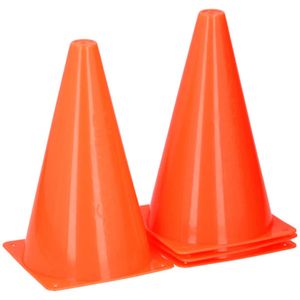 Slazenger Pylons 4 sztuki - Sprzęt treningowy do piłki nożnej - Pachołki - Trenuj szybkość i zwinność - Pomarańczowy