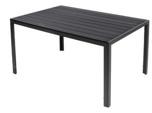 Gartentisch Comfort 150 x 90 cm mit Nonwood Platte Gestell Aluminium