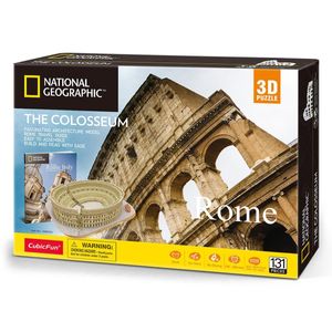 Cubic Fun- Puzzle 3D City Traveller del Coliseo Romano, National Geographic (DS0976)  WORLD BRANDS