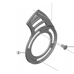 Shimano Befestigungsplatte der Shimano Steps Kettenführung SM-CDE80