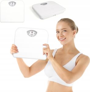 Mechanische Badewaage Classic Analog Bis 130Kg Iz9201 Weiss