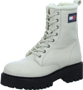 Tommy Hilfiger TJW Urban Boot Tumbled Damen Stiefel in Weiß, Größe 40