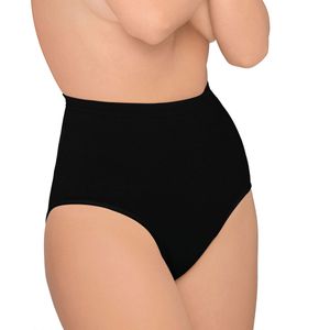 Body Wrap Shapewear Damen - Bauchweg Unterhose Damen (S-XXL) Figurformende Unterwäsche Miederhose Bauch weg - nahtlose Figurformung, Farben:Schwarz (BK), Größe:42 (L)