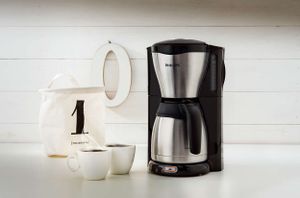 Philips Café Gaia Collection Café Gaia HD7546/20 Filterkaffeemaschine, Thermoskanne, Filterkaffeemaschine, 1,2 l, Gemahlener Kaffee, 1000 W, Schwarz