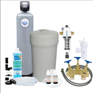 Wasserenthärtungsanlage Entkalkungsanlage MEC400 TOP-Line Wasserenthärter mit freistehendem Solebehälter + Set 5