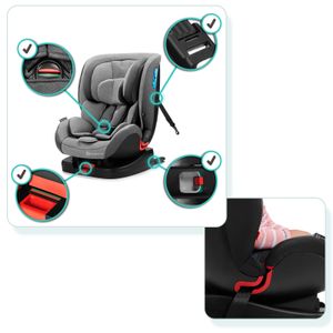 Kinderkraft Kindersitz mit ISOFIX-System  VADO rot