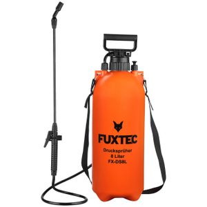 FUXTEC Sprühgerät 2,5 bar | 5L Drucksprüher | mit 125cm Schlauch & 55cm Sprühlanze | Volumenstrom max. 1,5 l/min | 1,76kg | FX-DS8L