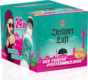Berliner Luft Pfefferminzlikör klar frisch und vegan 20ml 24er Pack