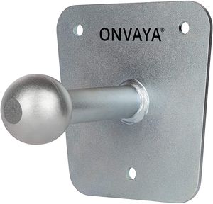 ONVAYA® Wandhalterung für Fahrradträger | Fahrradträger Halterung mit Kugelkopf | Wandhalter für Fahrradheckträger | verzinkt & rostfrei | inklusive Dübel & Schrauben