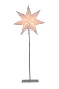 Best Season Standleuchte "Sensy Mini Star 83" Material: Metall / Papier, Farbe creme, ca.83x34, 234-23