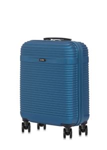 OCHNIK Koffer WALAB-0040 - Hartschalenkoffer Trolley mit 360° Rollen - Reisekoffer (Blau, Größe S - 55×40×20 cm)
