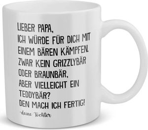 22Feels Papa Geschenk von Tochter Vatertag Vater Tasse Geburtstag Weihnachten Kaffeetasse Männer Herrentag Geschenkidee