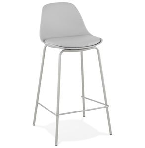 Kokoon® Design-Barhocker ESCAL MINI 41,5x42x86,5 cm,Plastik / Polymer, Grau, 6,9 kg