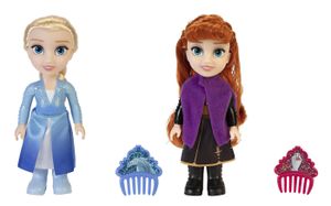 Disney Frozen Elsa und Anna Puppe, 15,2 cm, kleine Spielpuppen, Modell:Elsa
