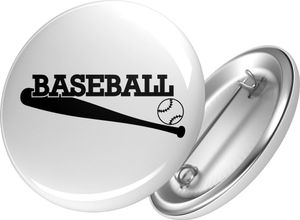 Huuraa Button Baseball Baseballschläger Geschenk Ansteckbutton Größe 25mm Baseball Präsent
