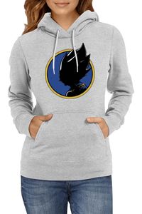 Silhouette Damen Kapuzenpullover Bluzy Dragon Ball Z Anime Manga Comics Japan Animation , Lady L / Grau