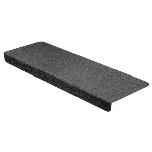 StickandShine Stufenmatte in schwarz eckig für Treppenstufen, Treppenstufenmatte zum aufkleben
