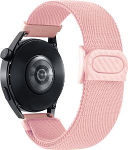 INF Nylonový řemínek k hodinkám kompatibilní s Huawei, Xiaomi, Garmin, Samsung 20mm Růžový