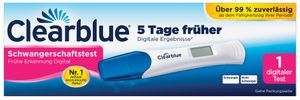Clearblue Schwangerschaftstest 5 Tage früher DIGITAL