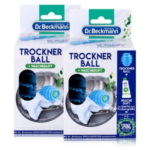 Dr.Beckmann Trockner-Ball & Wäsche-Duft Spring 50ml (2er Pack)