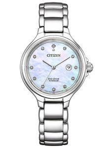 Citizen EW2680-84D Eco-Drive Damenuhr Titan/Perlmutt