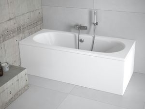 BADLAND Badewanne Rechteck Vitae 170x75 mit Ablaufgarnitur und Füßen GRATIS ohne Verkleidung