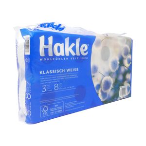 Hakle, Papier toaletowy, 8 rolek (PRODUKT Z NIEMIEC)