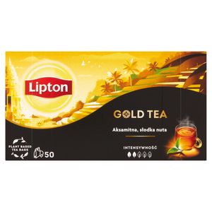 Lipton Gold Tea Herbata Czarna Aromatyzowana 75 G (50 Torebek)