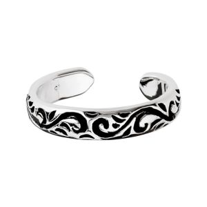 NKlaus 925 STERLING SILBER Keltische Celtic Gothic Zehenring florale Ornamente 7204